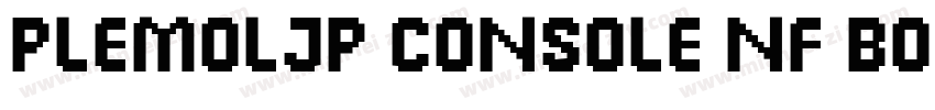 PlemolJP Console NF Bold字体转换